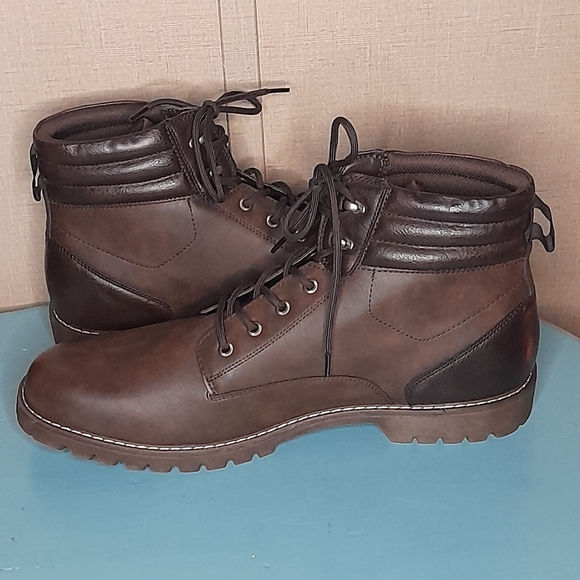 Red Ale By Alesbury Men's Derex Leather Utility Boot Brown - Picture 5 of 7